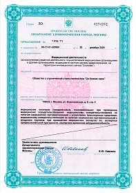 Приложение №1 (стр.11) к лице
